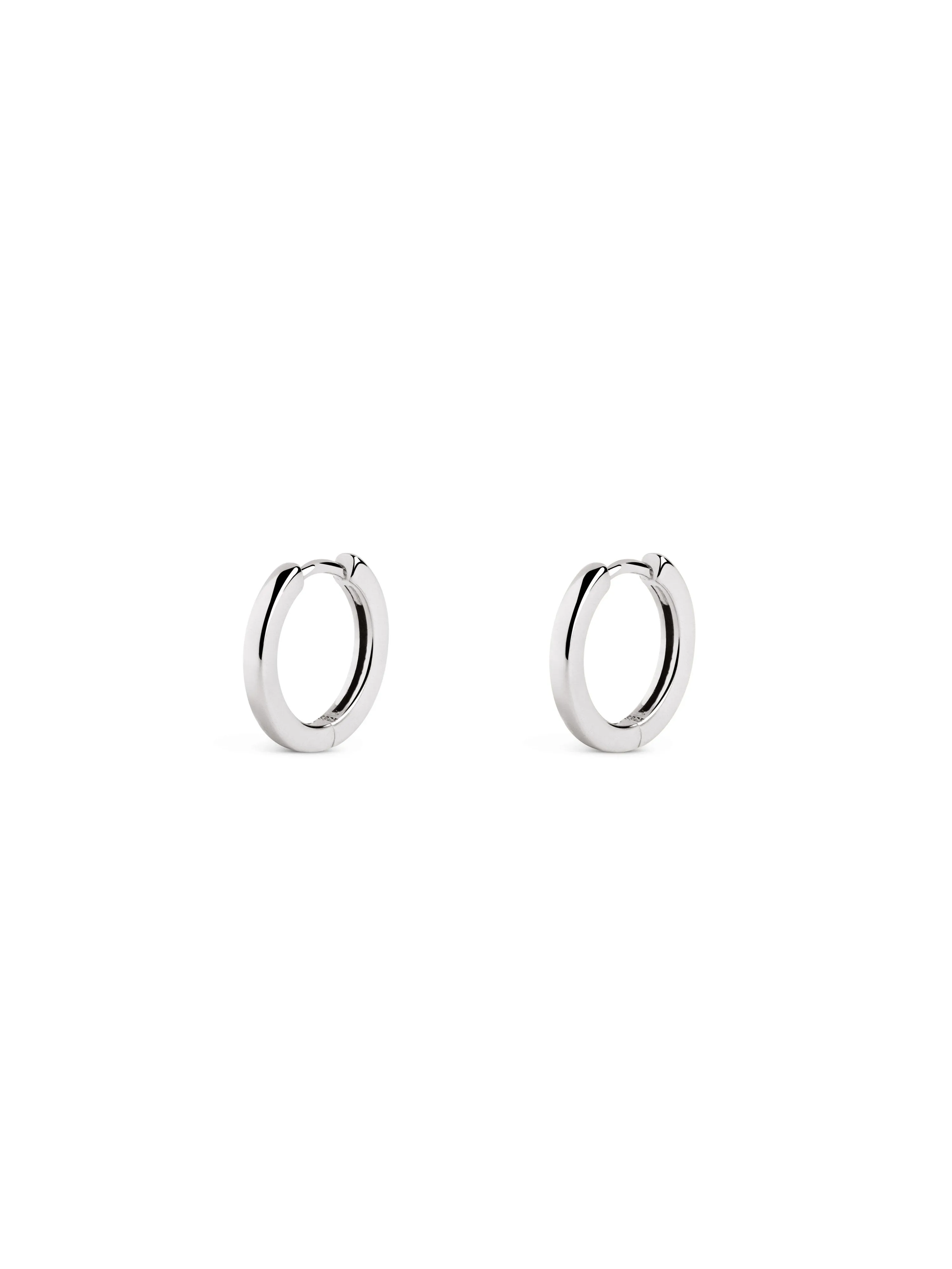 10mm Hoop Silver Earrings