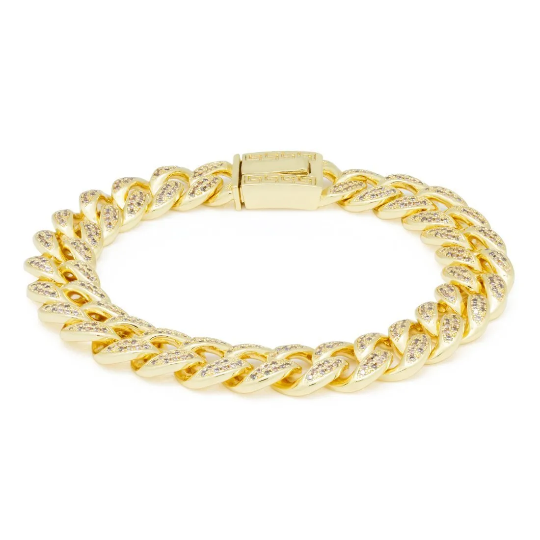 12mm Iced Miami Cuban Bracelet