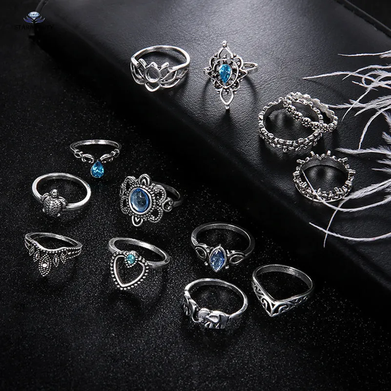 13 Piece Thin Finger / Toe Ring Set