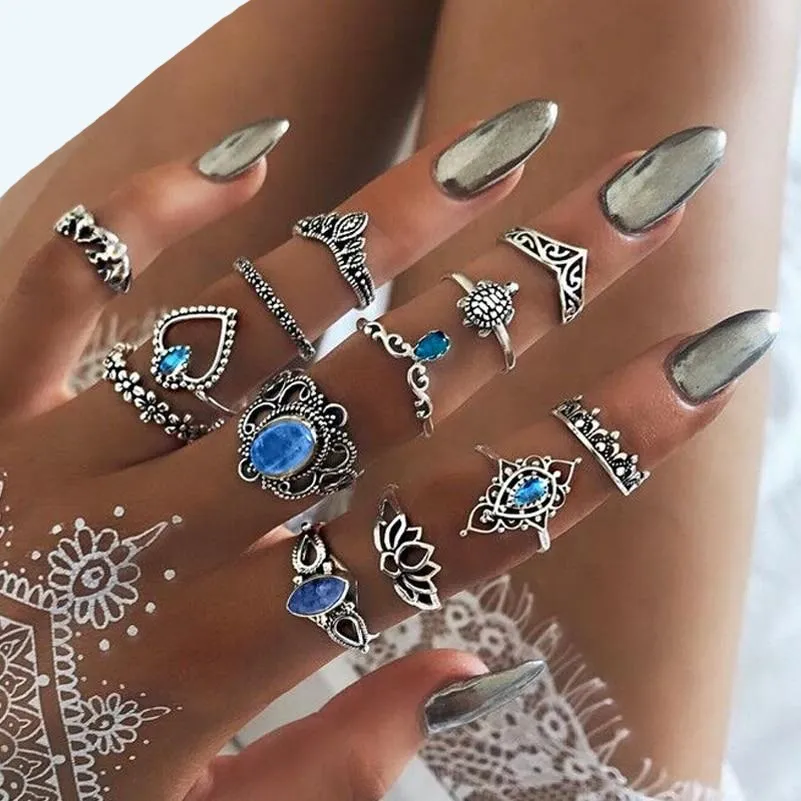 13 Piece Thin Finger / Toe Ring Set