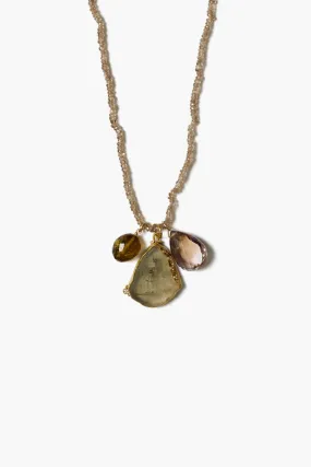 14k Gaius Cameo Necklace Multi