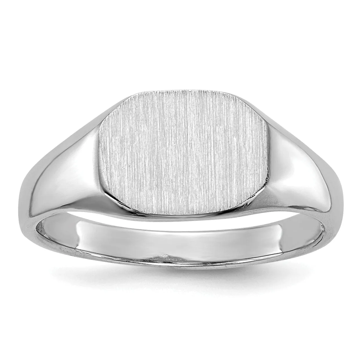 14k White Gold Child's Signet Children's Ring