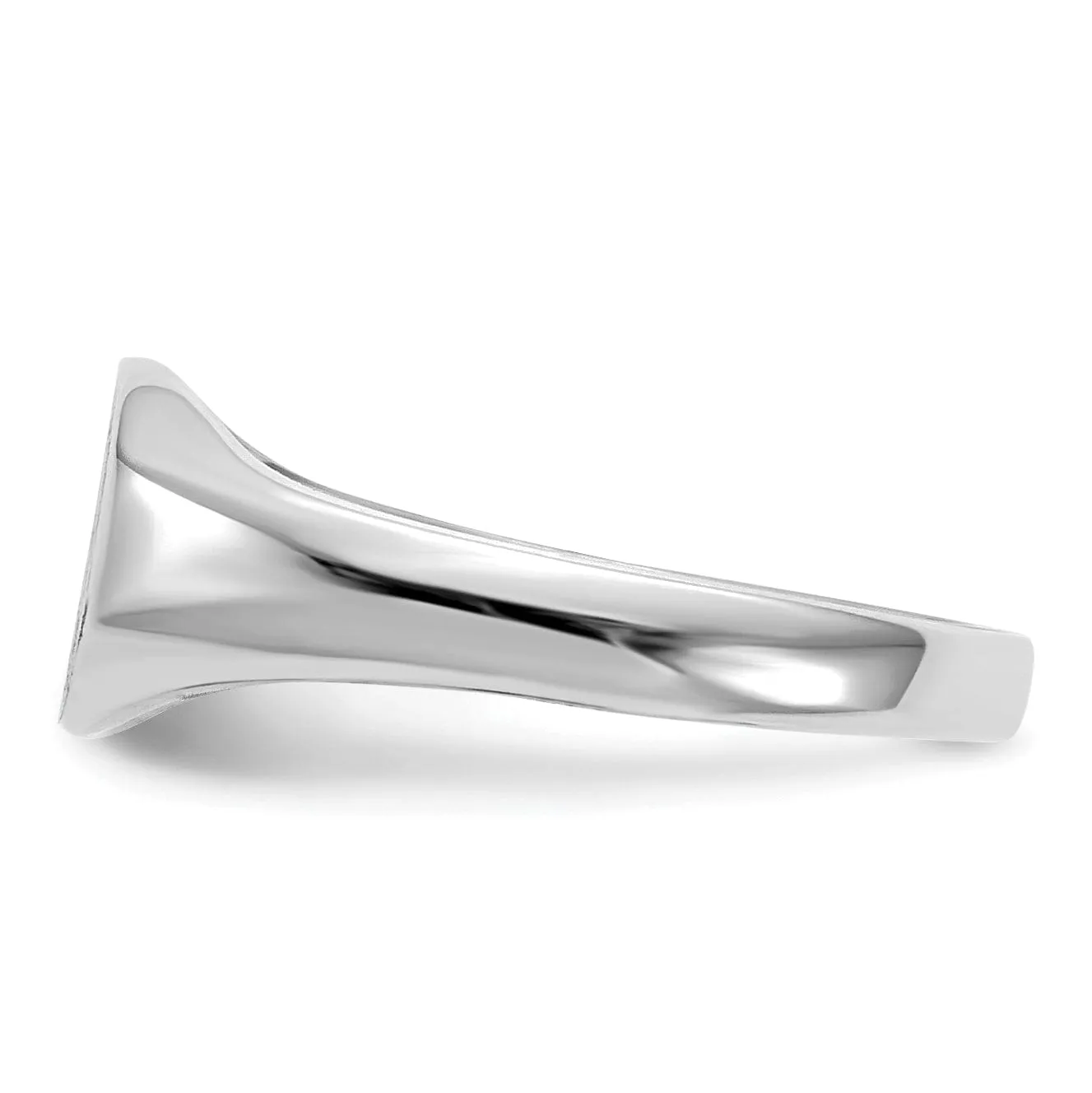 14k White Gold Child's Signet Children's Ring