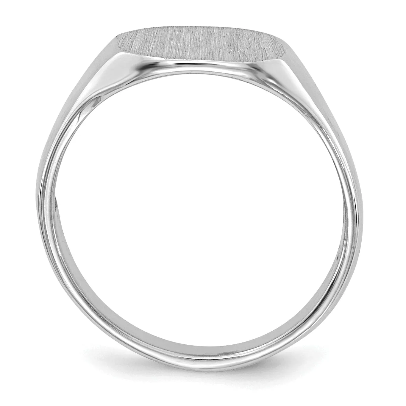 14k White Gold Child's Signet Children's Ring