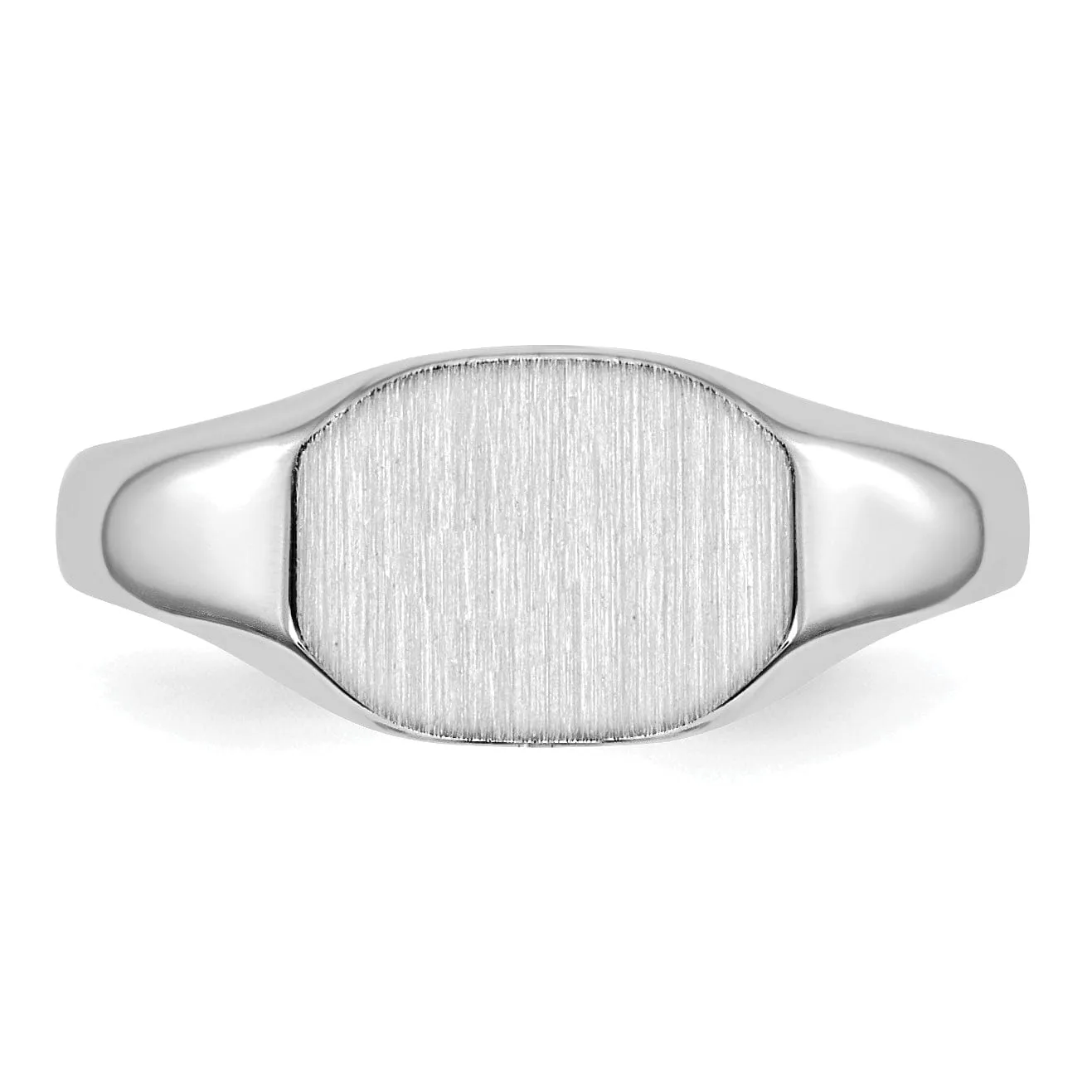 14k White Gold Child's Signet Children's Ring