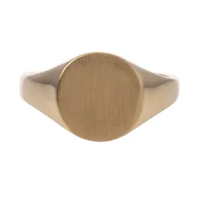 14K Yellow Gold 10x9.5mm Signet Ring