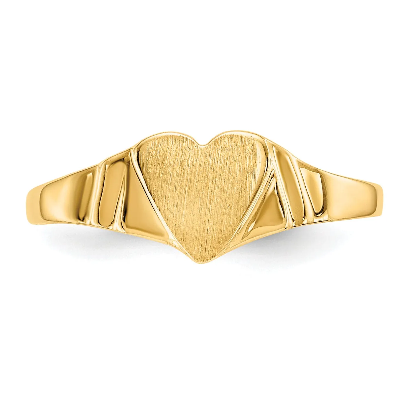 14k Yellow Gold Children's Signet Children's Ring