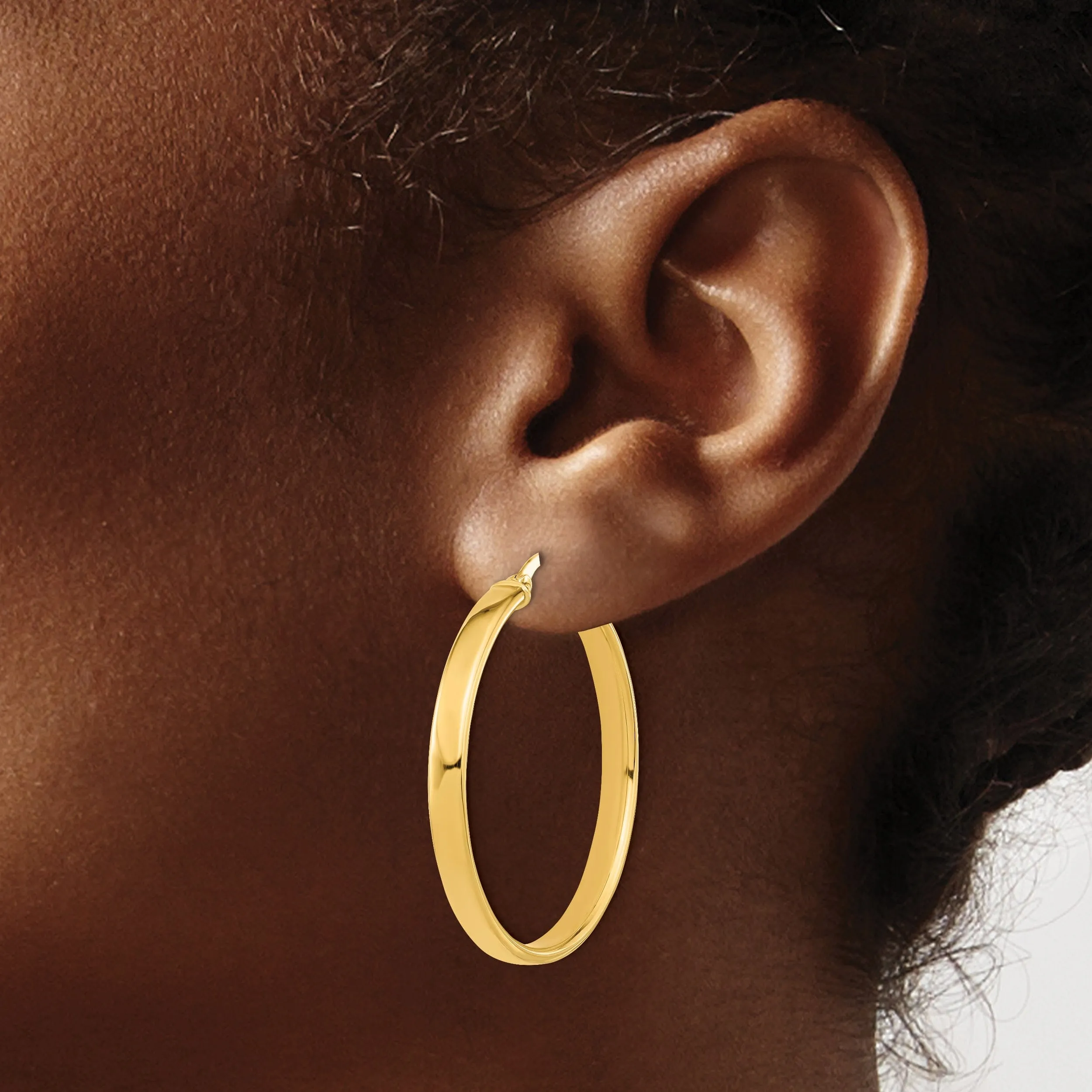 14k Yellow Gold Polished Finish Earrings