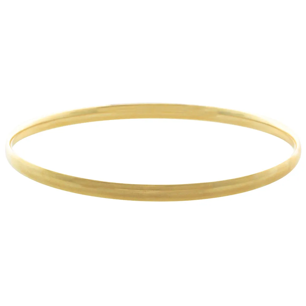 18ct Yellow Gold 4mm Bangle