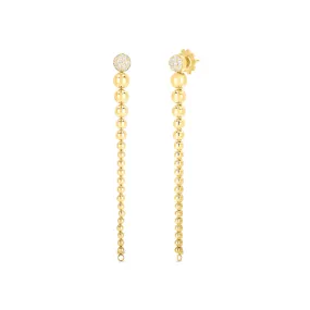 18K Convertible Gold and Diamond Earrings