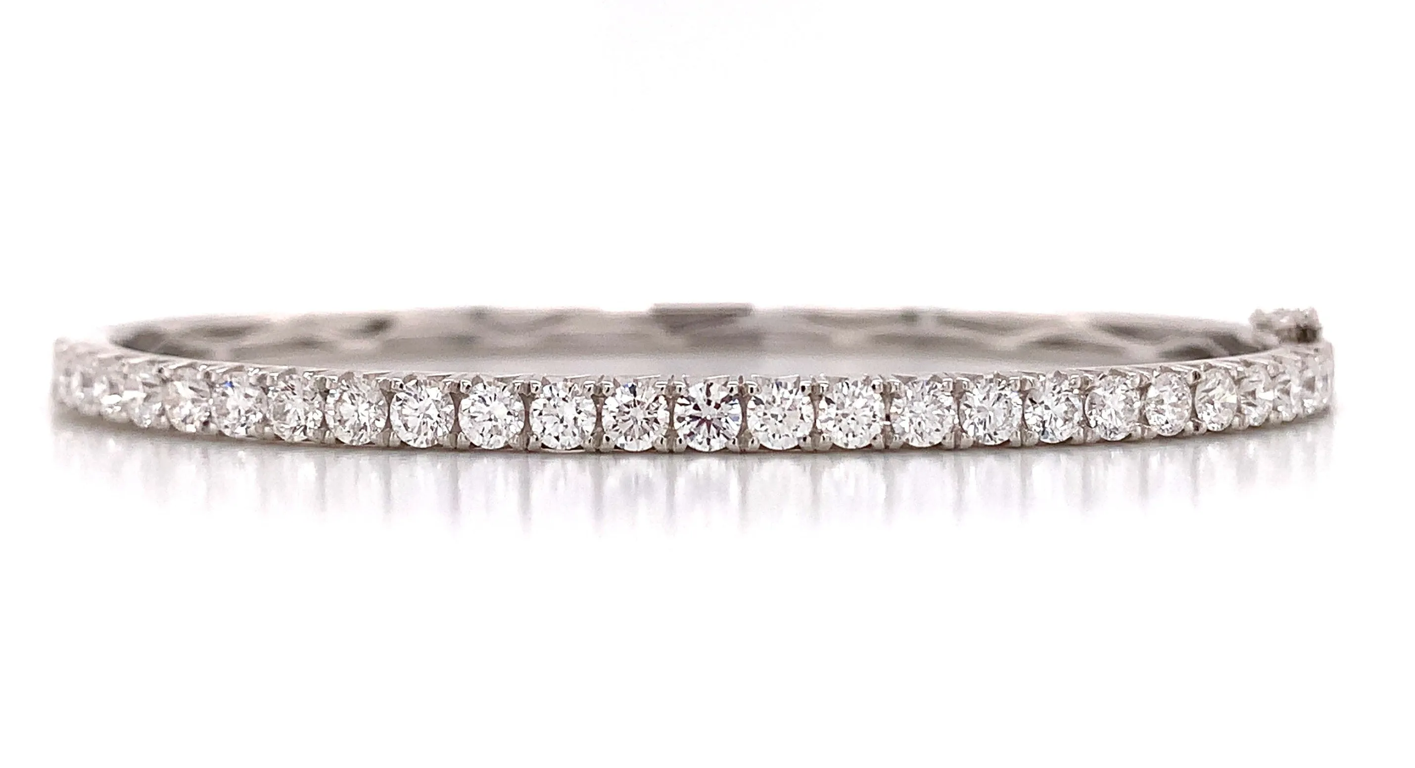 2.07ct t.w. White Gold Diamond Bangle Bracelet