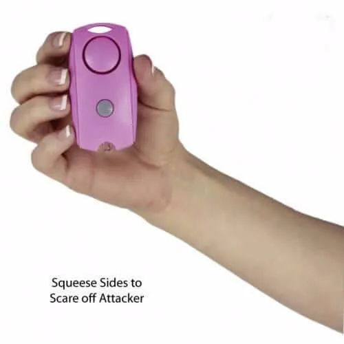 5 For $50 Pink Squeeze Panic Alarm Personal Safety Flashlight Key Chain