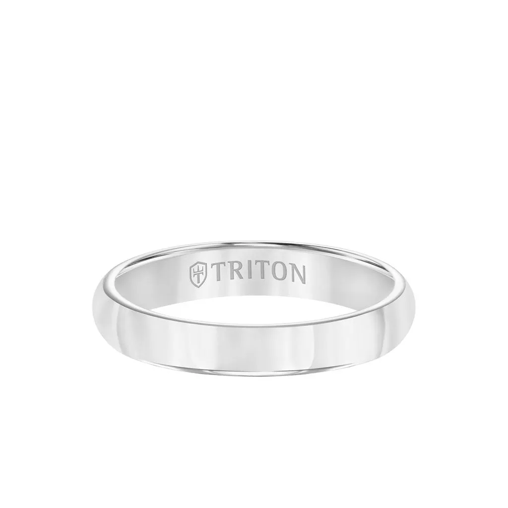 5MM Tungsten Carbide Ring - Bright Finish and Flat Edge