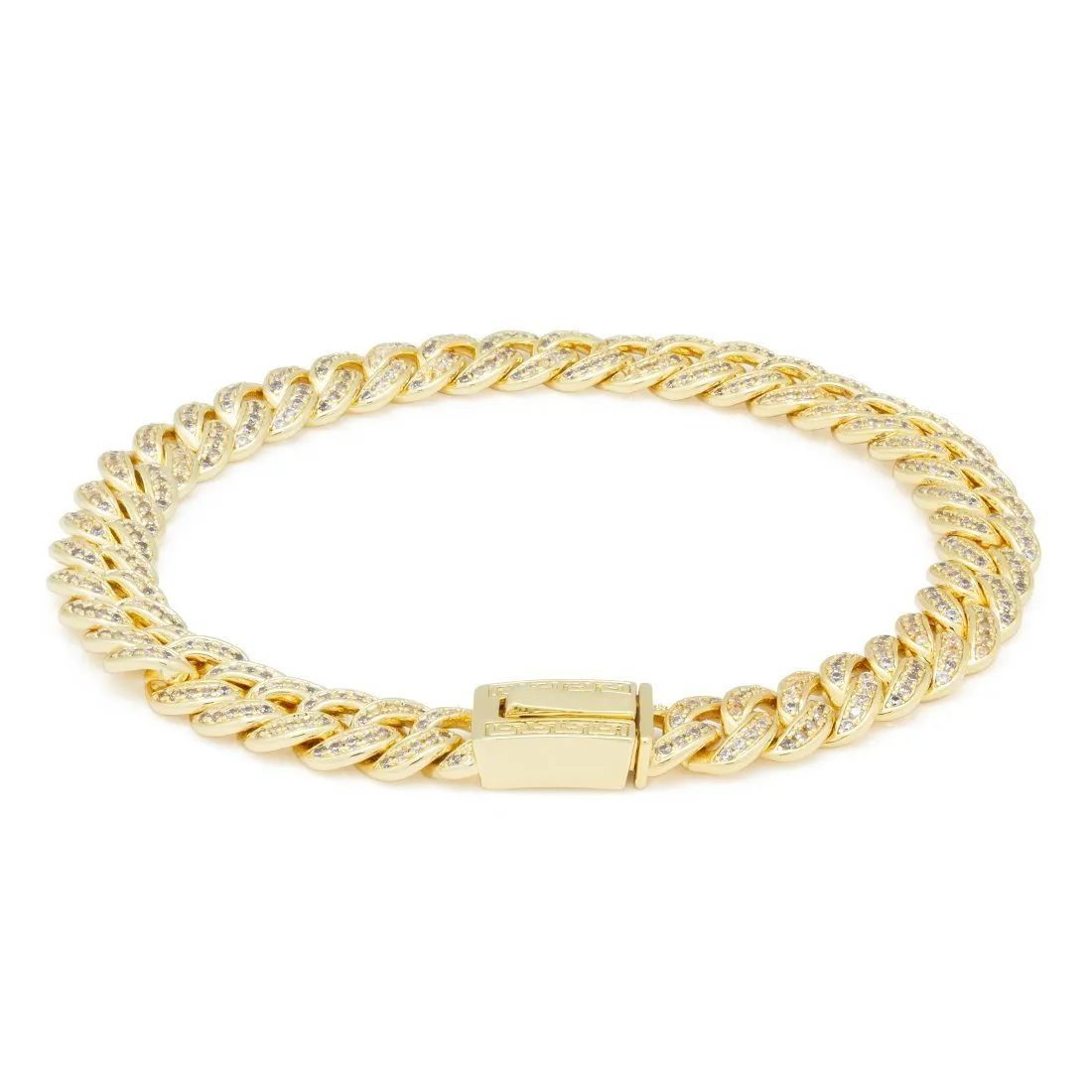 8mm Iced Miami Cuban Bracelet