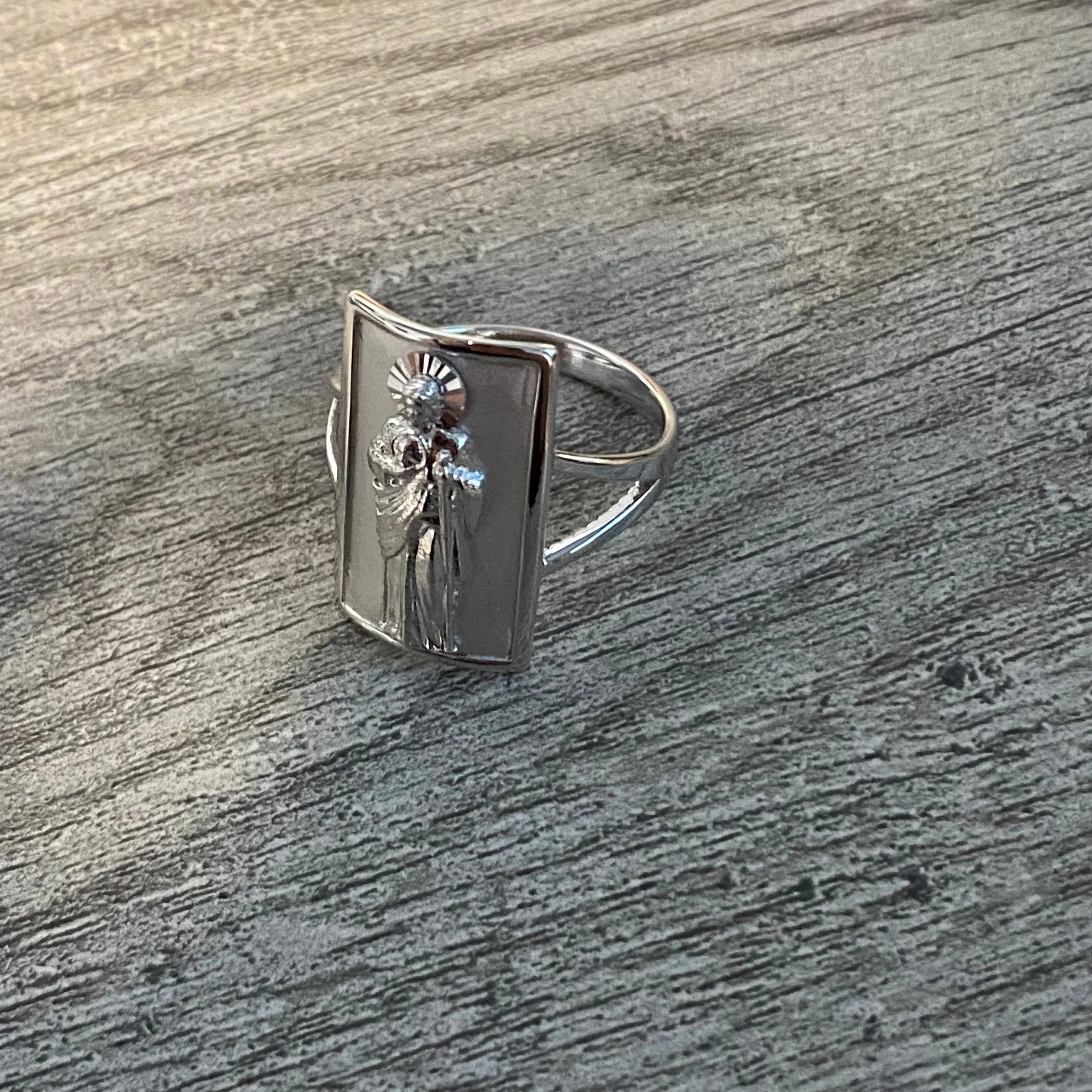 925 Silver San Judas Ring 03