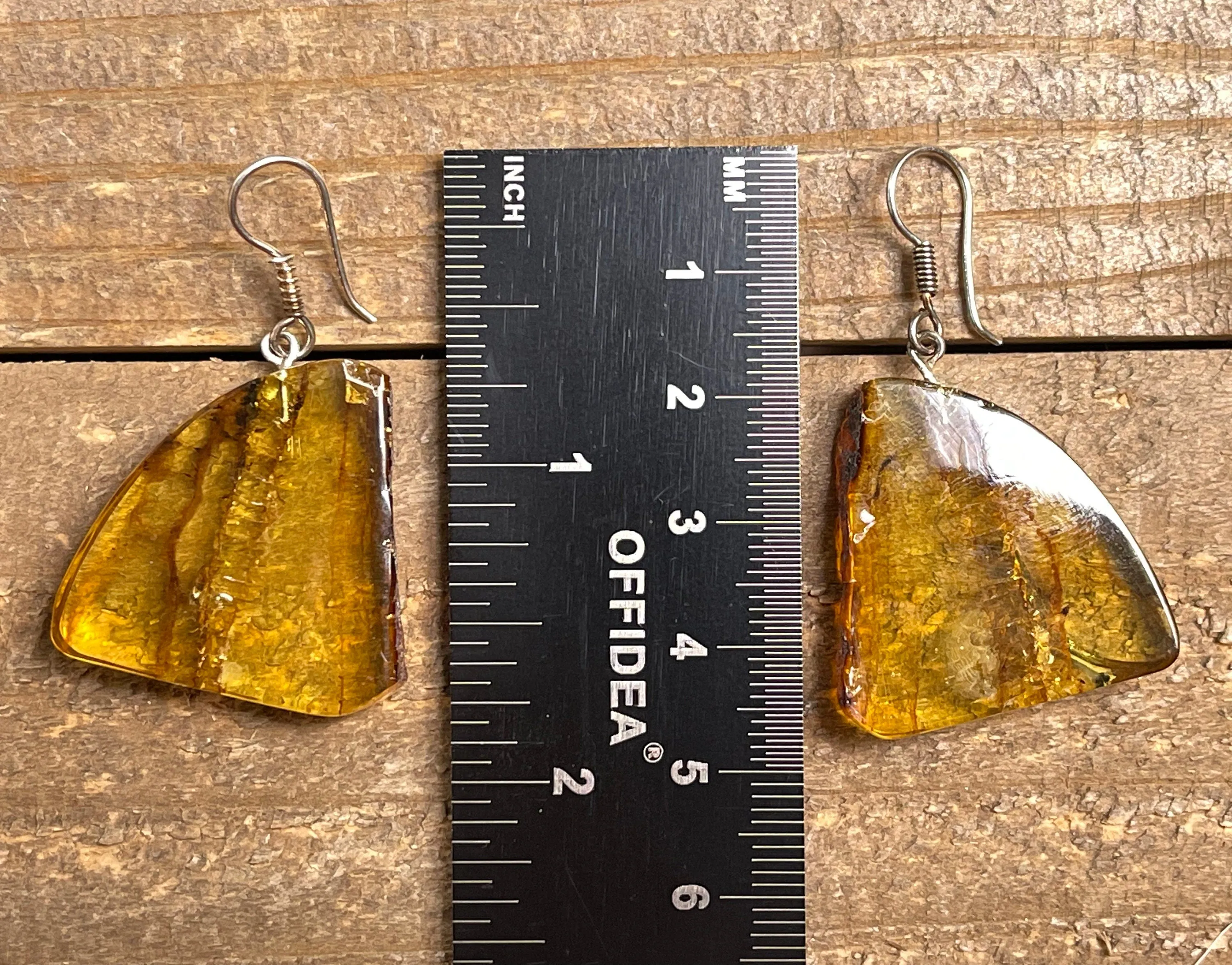 AMBER Crystal Earrings - Statement Earrings, Dangle Earrings, Handmade Jewelry, Healing Crystals and Stones, 50329