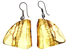 AMBER Crystal Earrings - Statement Earrings, Dangle Earrings, Handmade Jewelry, Healing Crystals and Stones, 50329