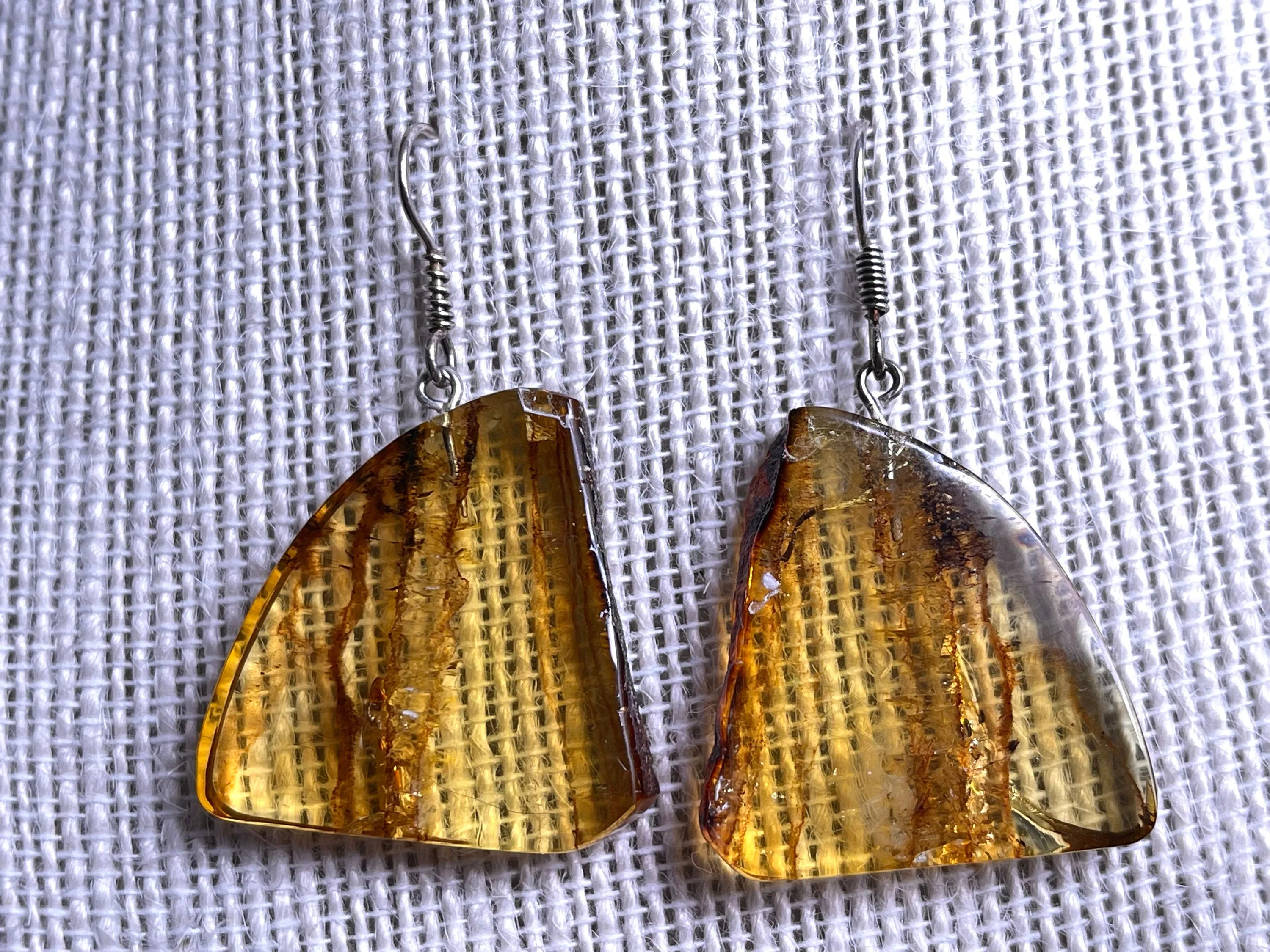 AMBER Crystal Earrings - Statement Earrings, Dangle Earrings, Handmade Jewelry, Healing Crystals and Stones, 50329