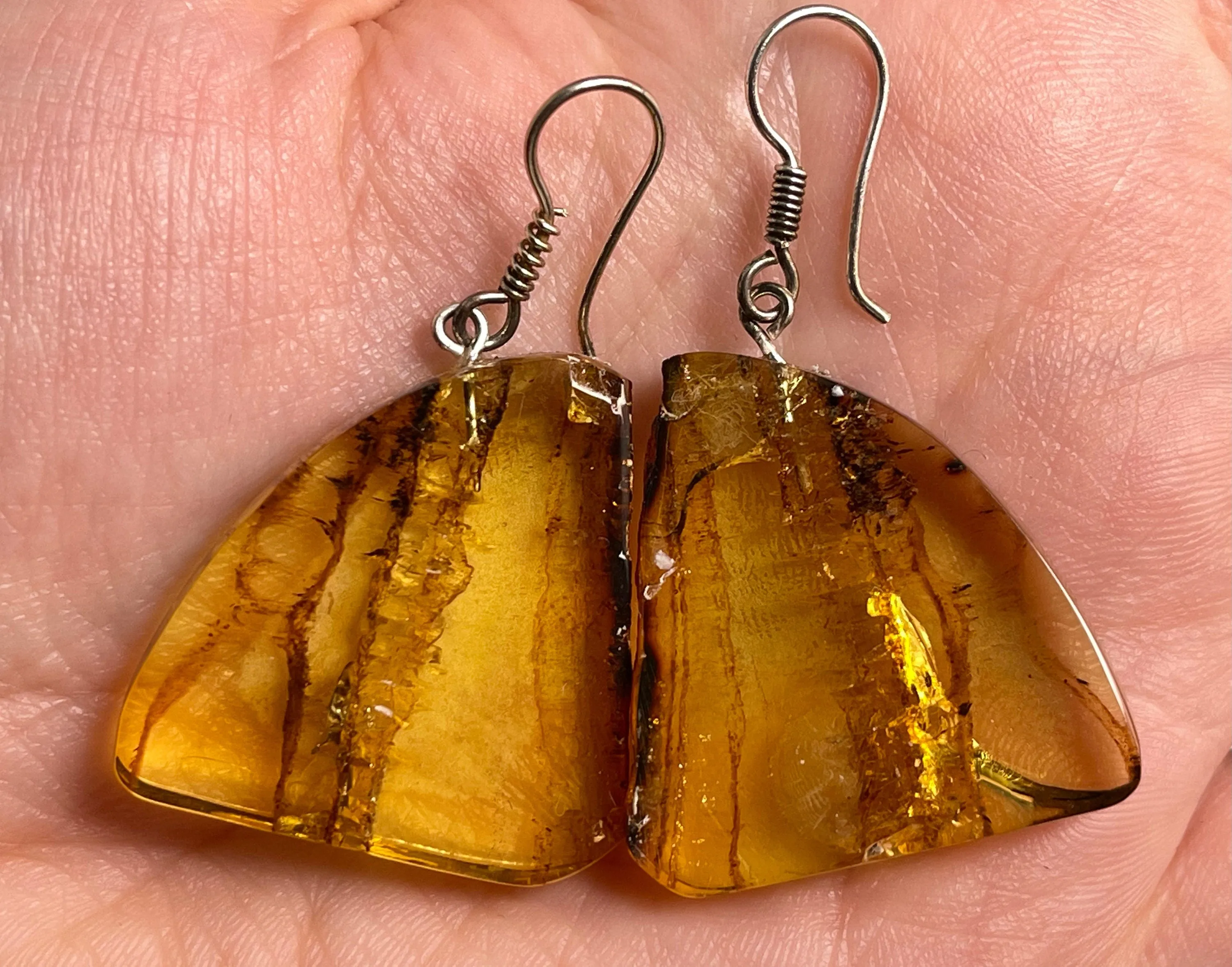 AMBER Crystal Earrings - Statement Earrings, Dangle Earrings, Handmade Jewelry, Healing Crystals and Stones, 50329