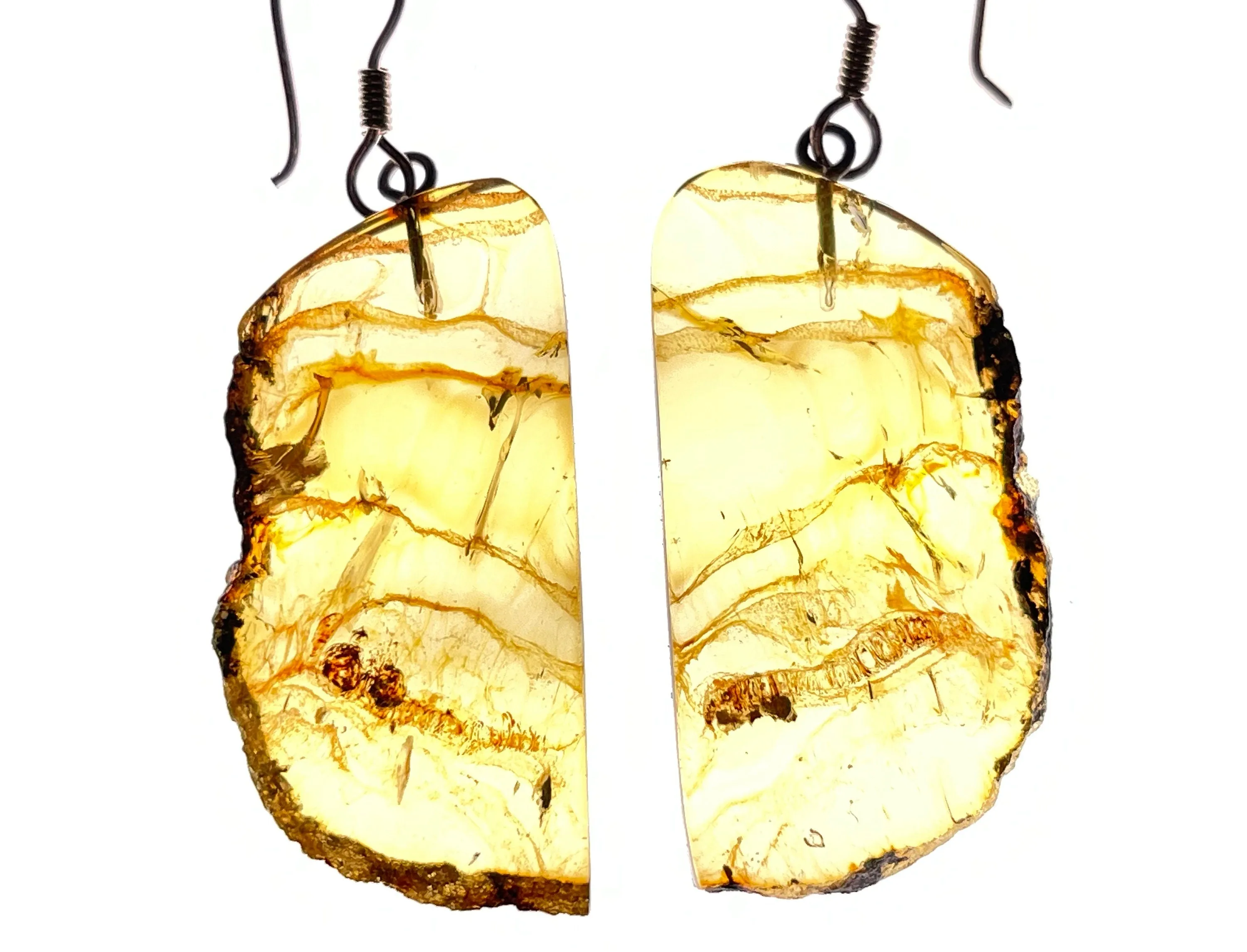 AMBER Crystal Earrings - Statement Earrings, Dangle Earrings, Handmade Jewelry, Healing Crystals and Stones, 50338