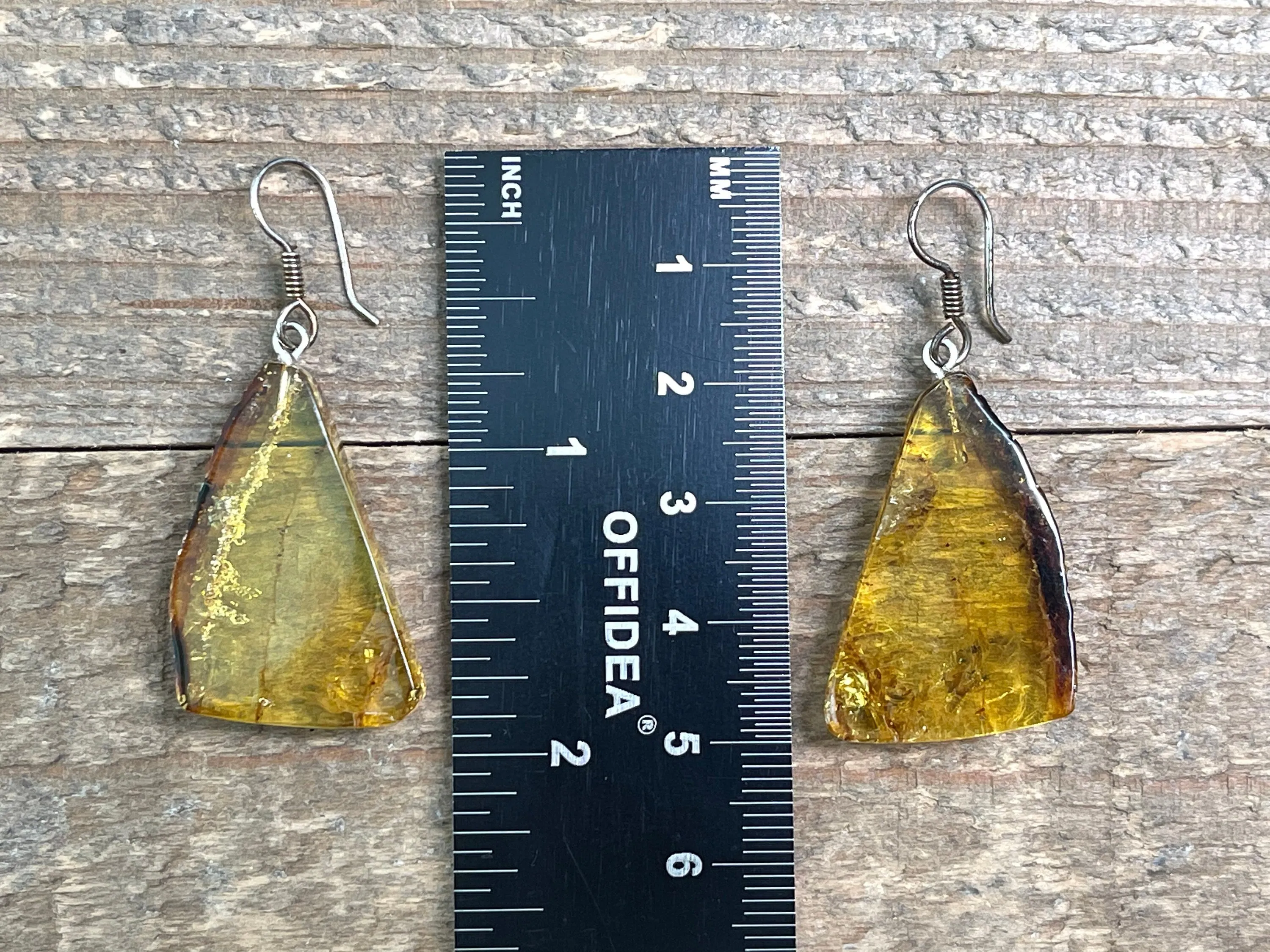 AMBER Crystal Earrings - Statement Earrings, Dangle Earrings, Handmade Jewelry, Healing Crystals and Stones, 50351