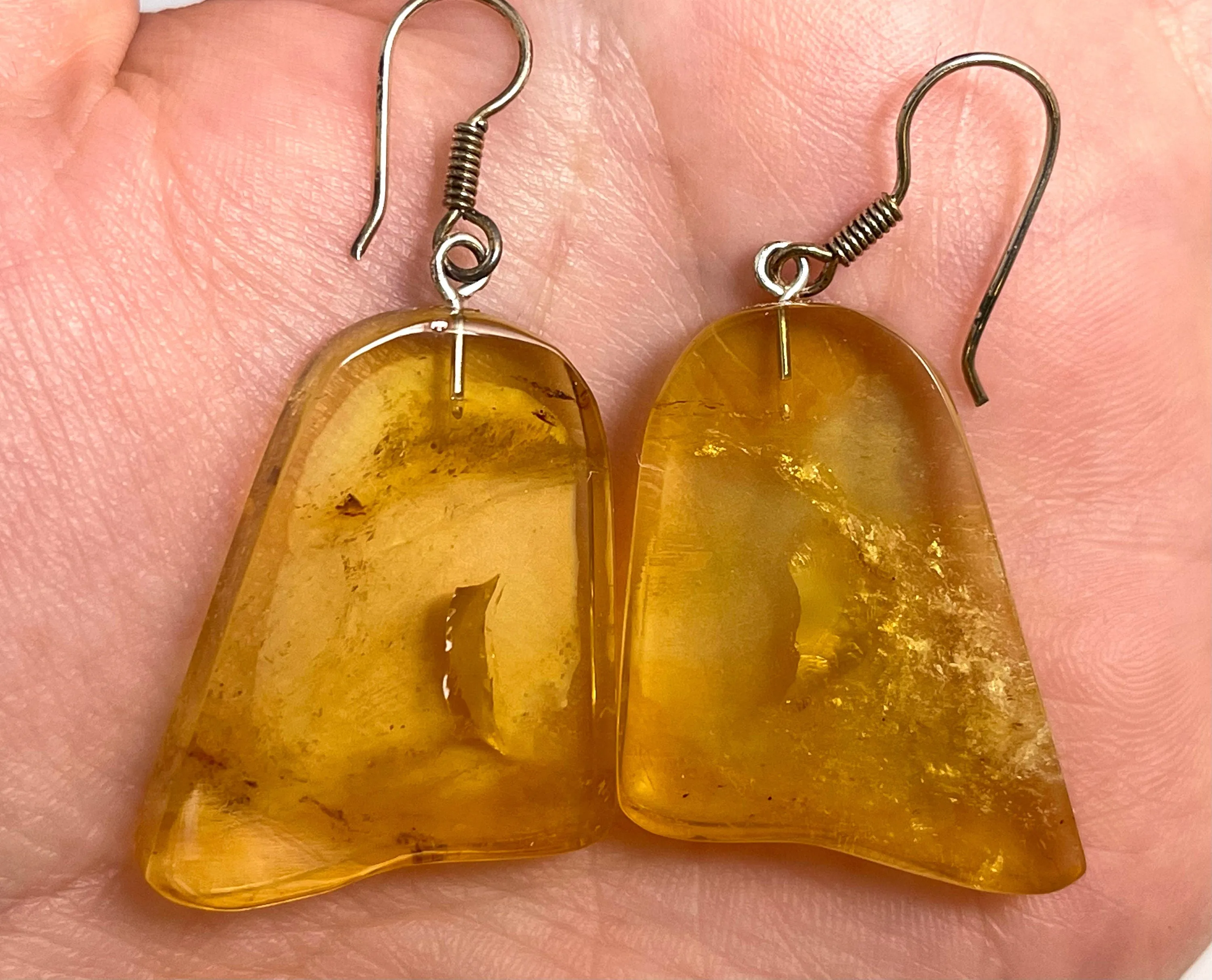 AMBER Crystal Earrings - Statement Earrings, Dangle Earrings, Handmade Jewelry, Healing Crystals and Stones, 50385