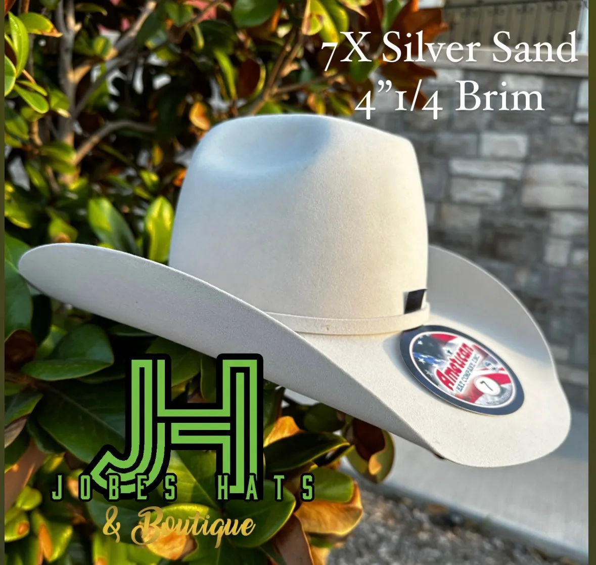 American Hat Co Felt  7x Silversand 4" 1/4 brim