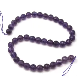 Amethyst Faceted Rounds 10mm Strand