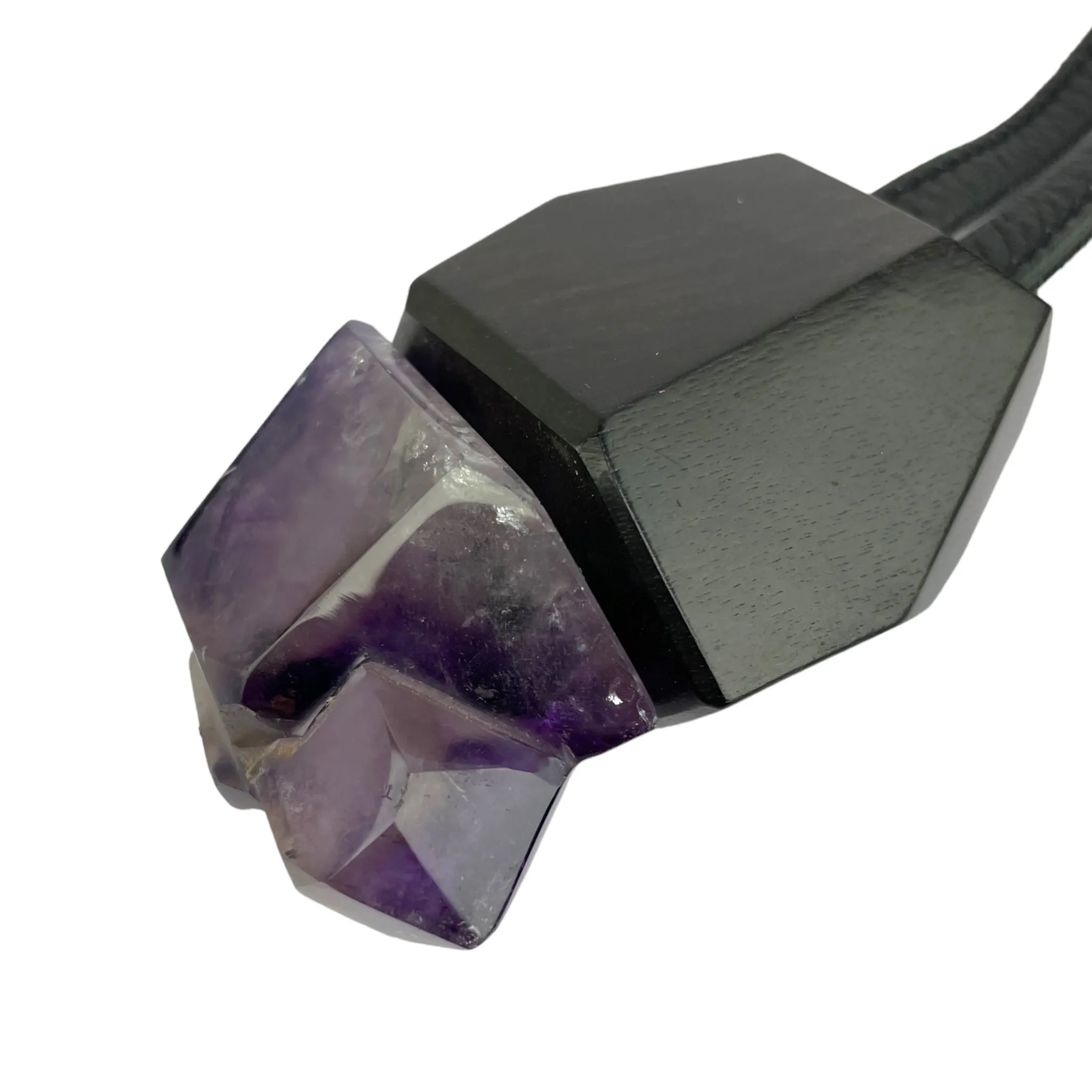 AMETHYST/EBONY PENDANT