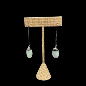 Aquamarine Gemstone Dangle Earrings