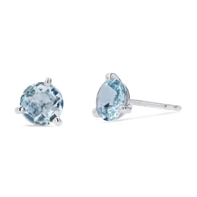 Aquamarine Studs