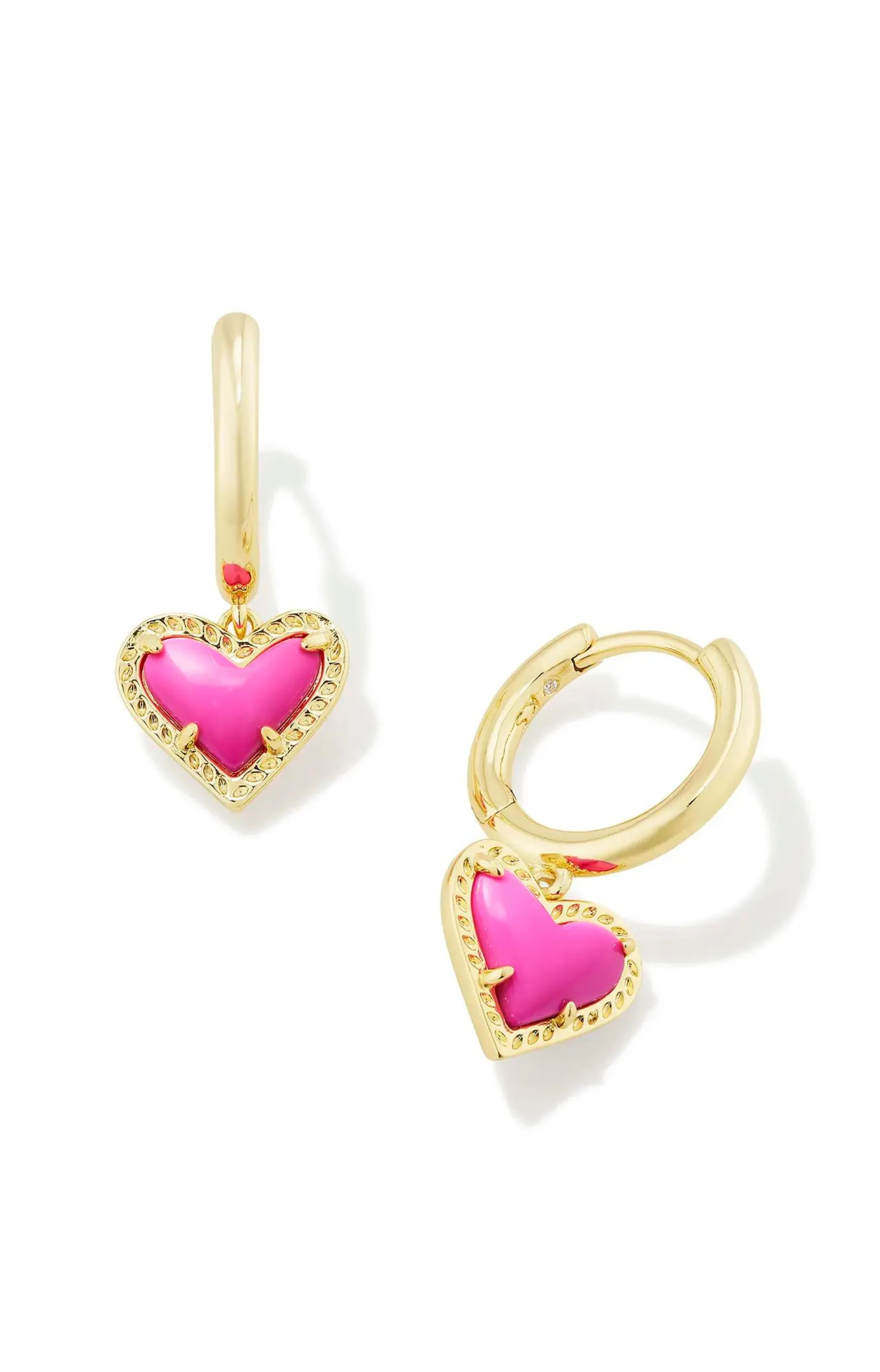 Ari Heart Huggie Earrings