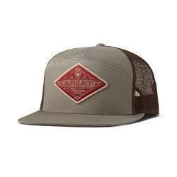 Ariat Men's R112 Diamond Patch Grey Cap