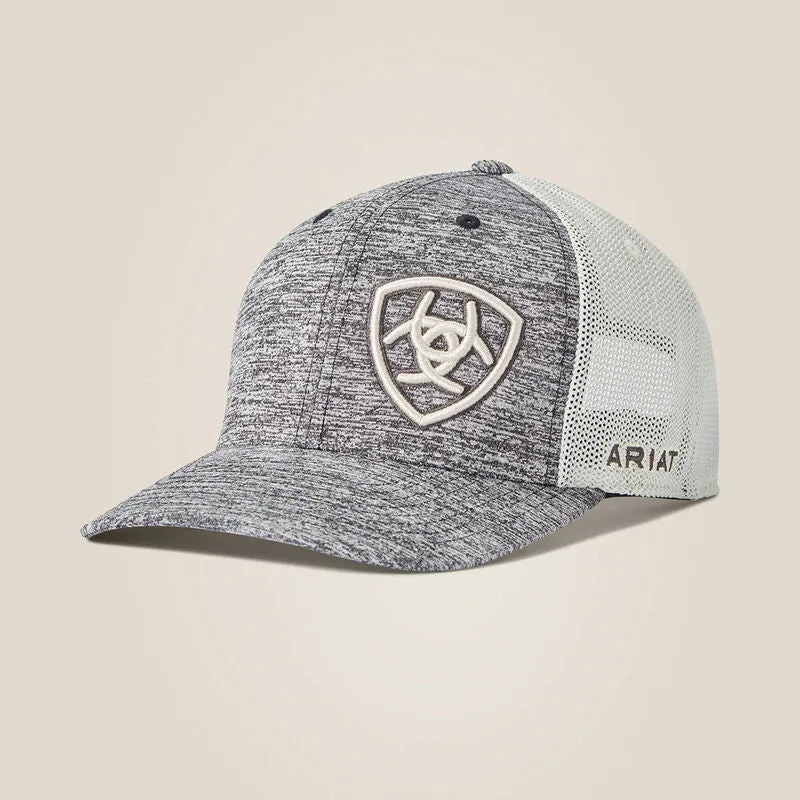 ARIAT Offset Shield Logo Mesh Cap