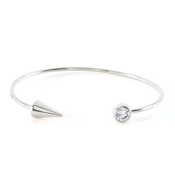 Arrow & Diamond Open Bangle