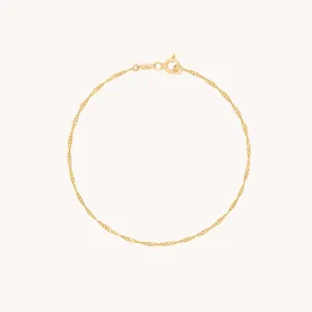 Astrid Chain Bracelet in Solid Gold