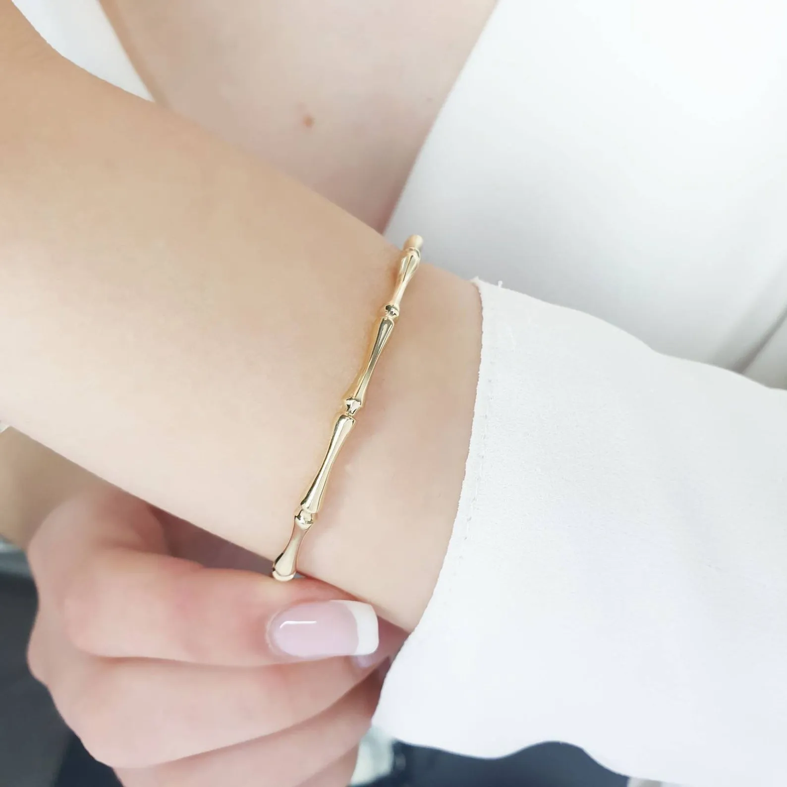 Bamboo Gold Bangle