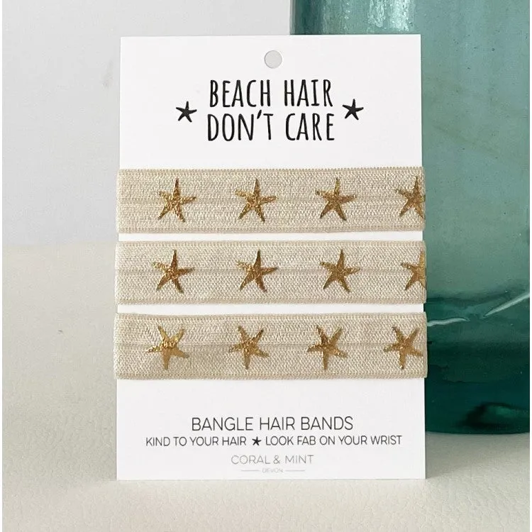 Beach hair bangle band - champagne