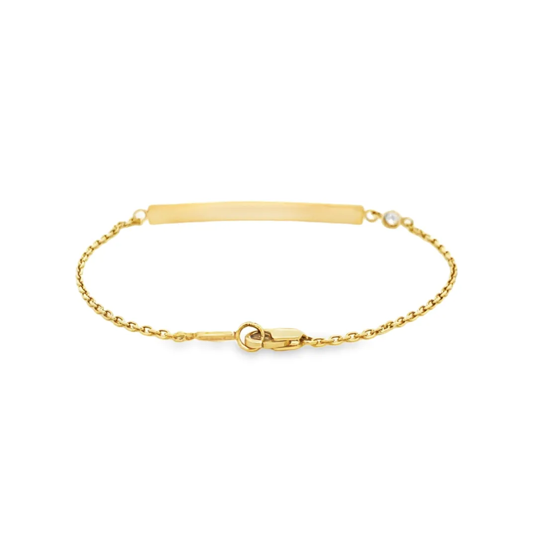 Beeghly & Co. Yellow Gold Diamond Chain Bracelet