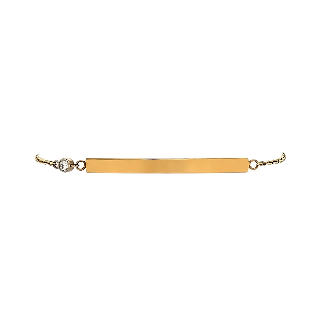 Beeghly & Co. Yellow Gold Diamond Chain Bracelet