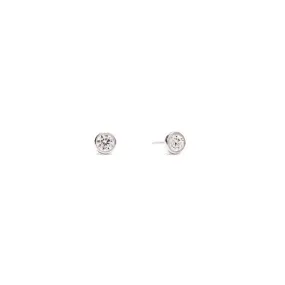 Bezel Stud Earrings