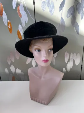 Black Hat with Velvet Roses