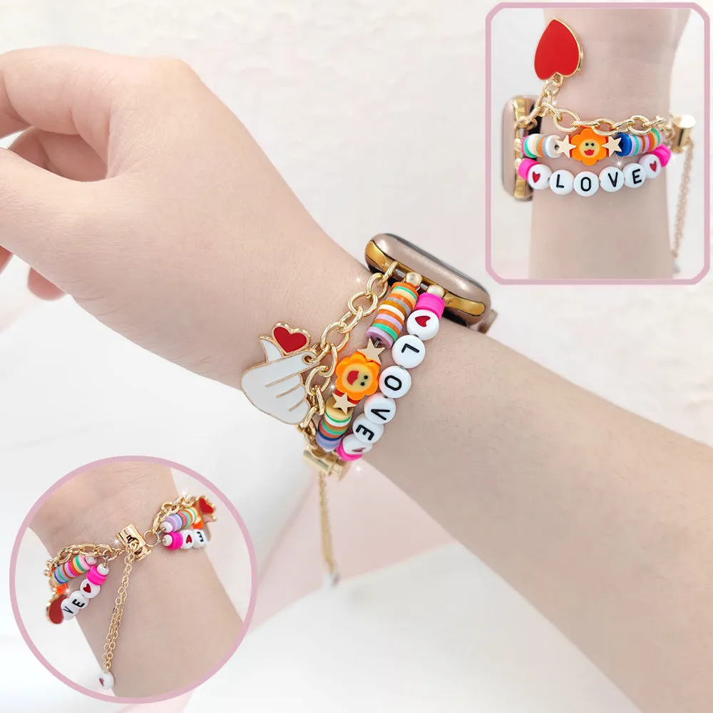 Blissful Beads & Baubles Steel Bracelet Band For Apple Watch Two Styles Available