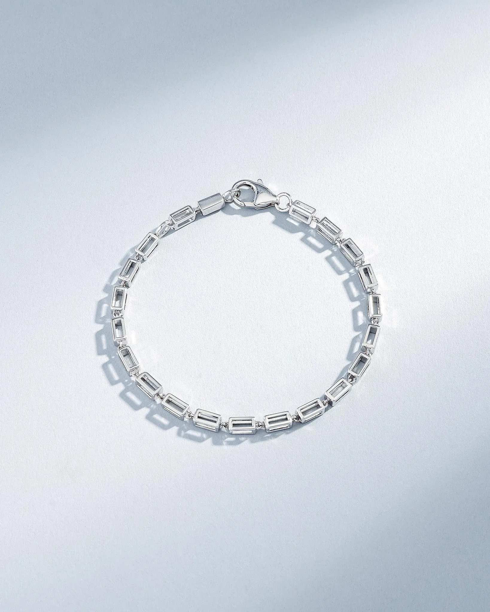 Block-Chain Hollow Thick Bracelet