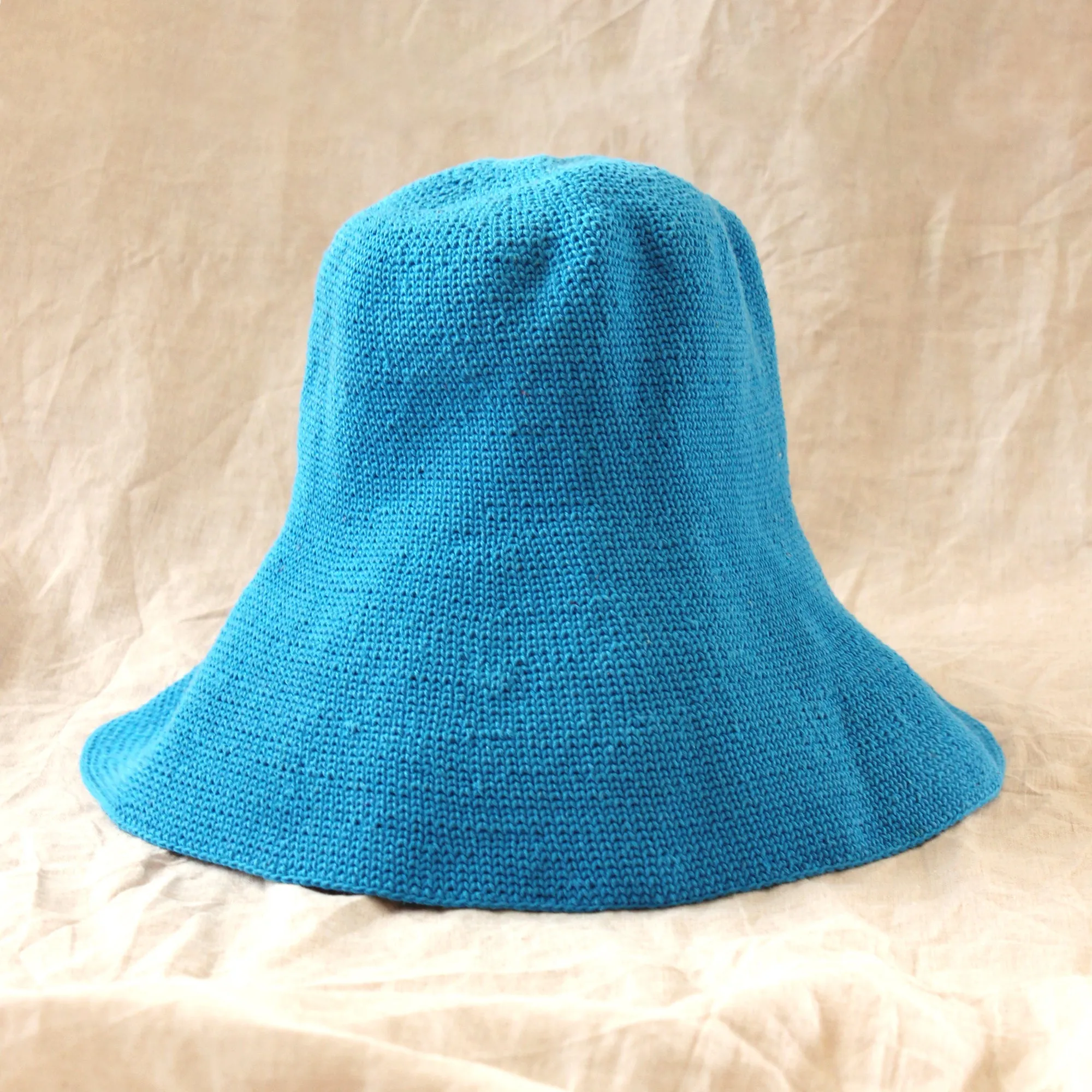 BLOOM Crochet Hat, in Mosaic Blue by BrunnaCo