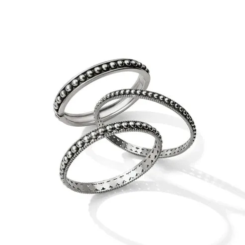 Brighton | Pretty Tough Pierced Bangle Bracelet in Silver Tone