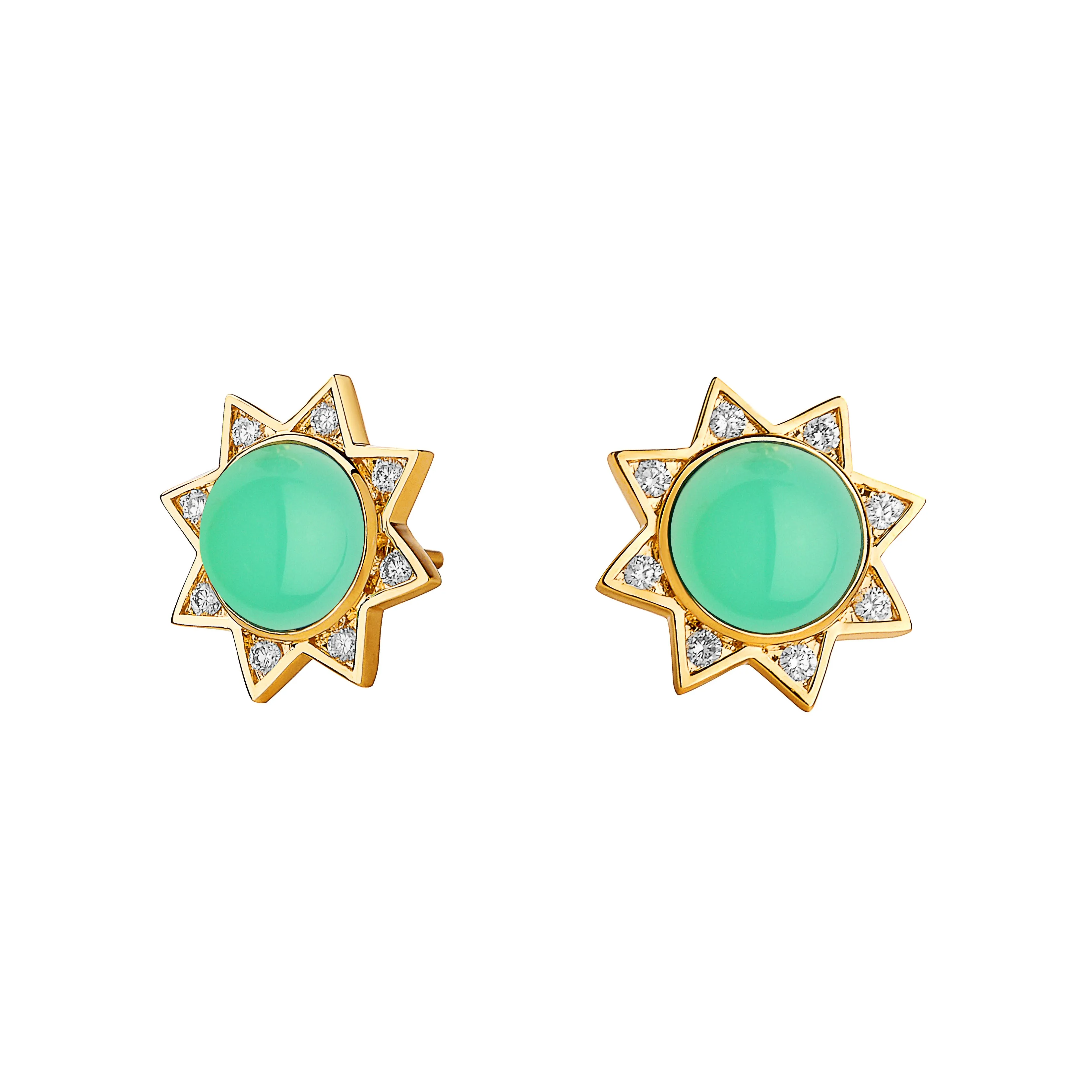 Cabochon Star Studs