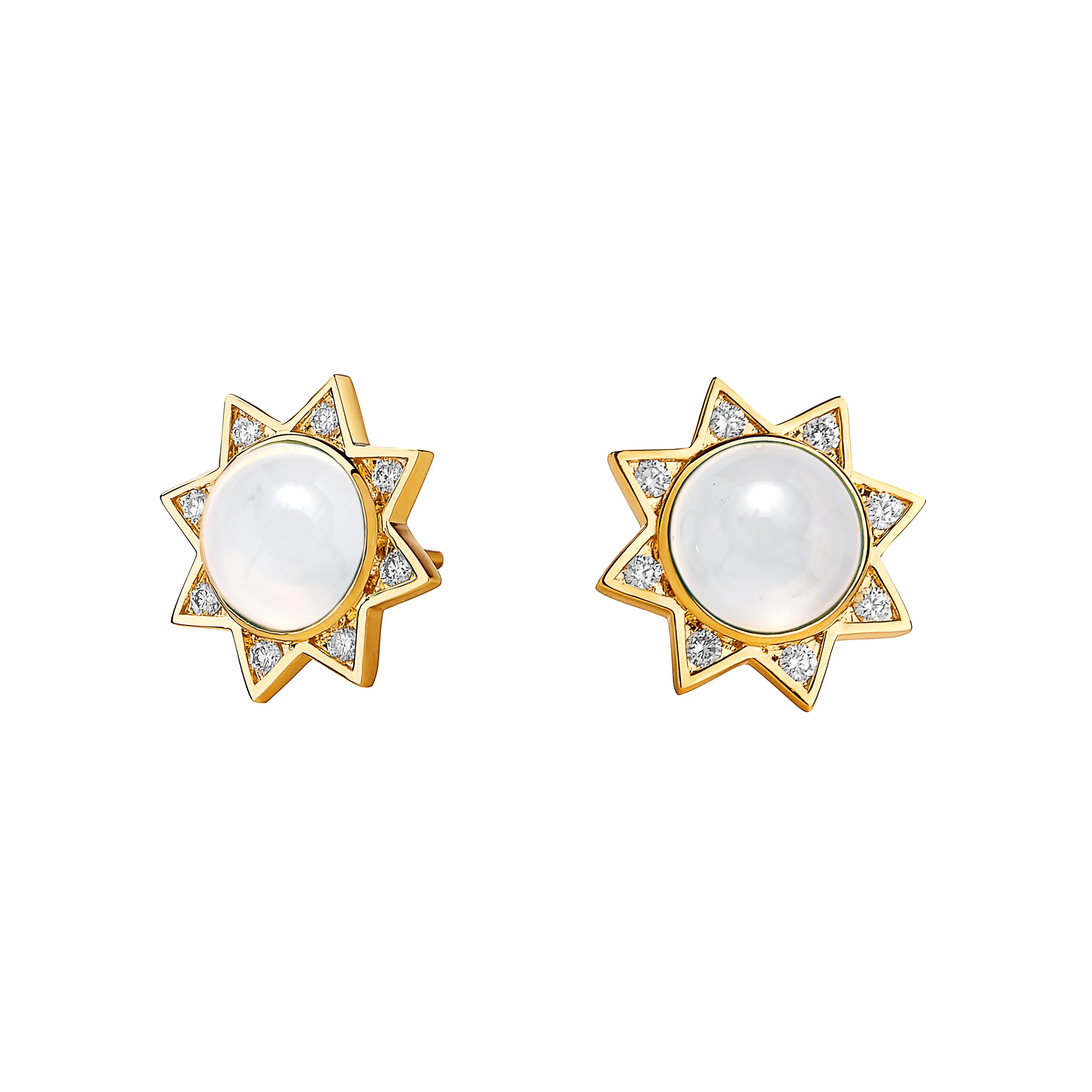 Cabochon Star Studs