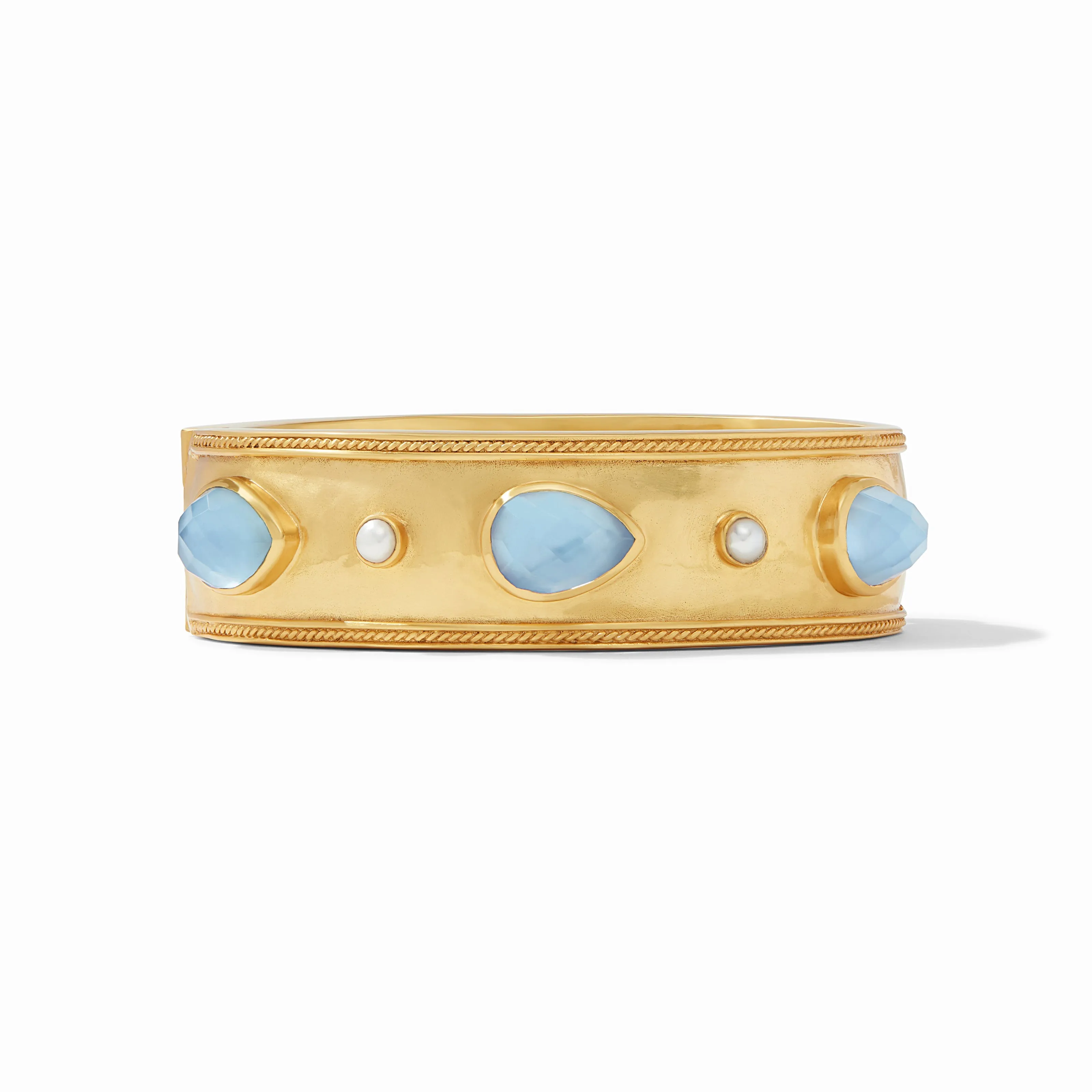 Cannes Stone Statement Hinge Bangle