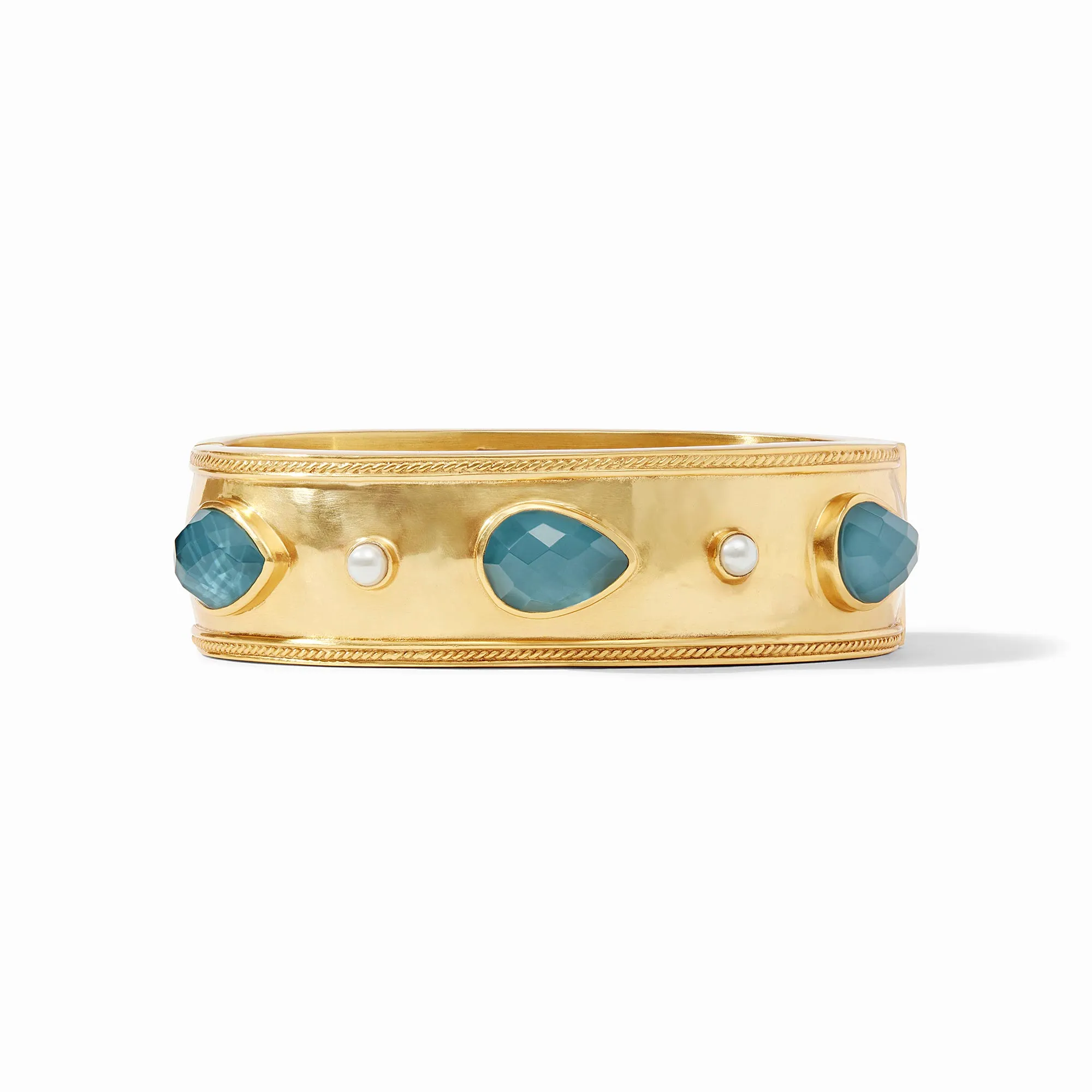 Cannes Stone Statement Hinge Bangle